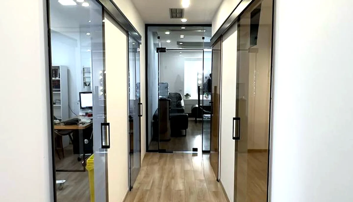 Clean modern corridor at our partner dental clinic